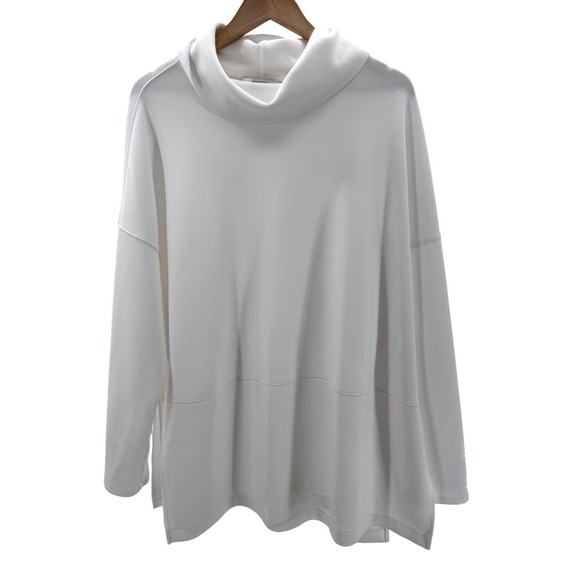 Spanx‎ AirEssentials Tunic Top White Turtleneck Pullover Long Sleeve XL - Picture 1 of 4